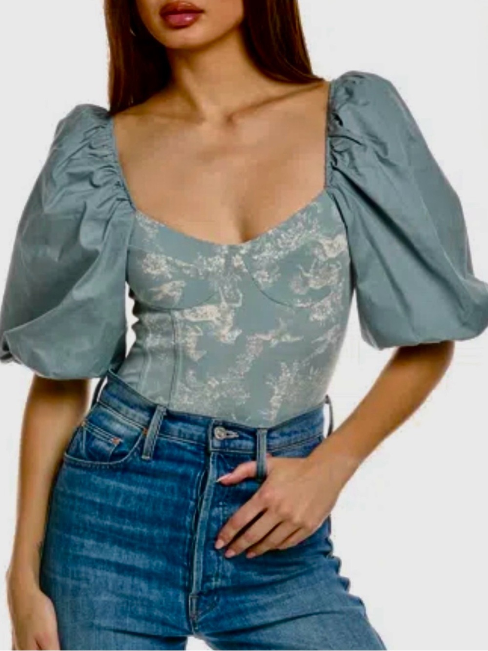 FREE PEOPLE Prarie Rose Bodysuit